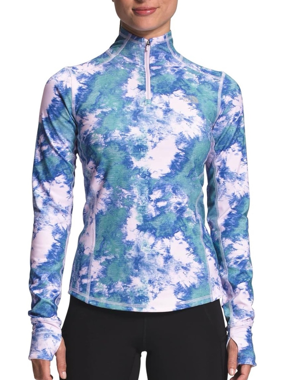 THE NORTH FACE Women's Printed Winter Warm Essential ¼ Zip, M
